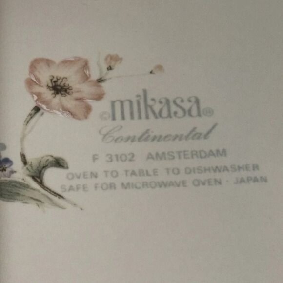 Mikasa Continental Amsterdam Floral Square Dinner Plate 10.5" - Picture 2 of 4